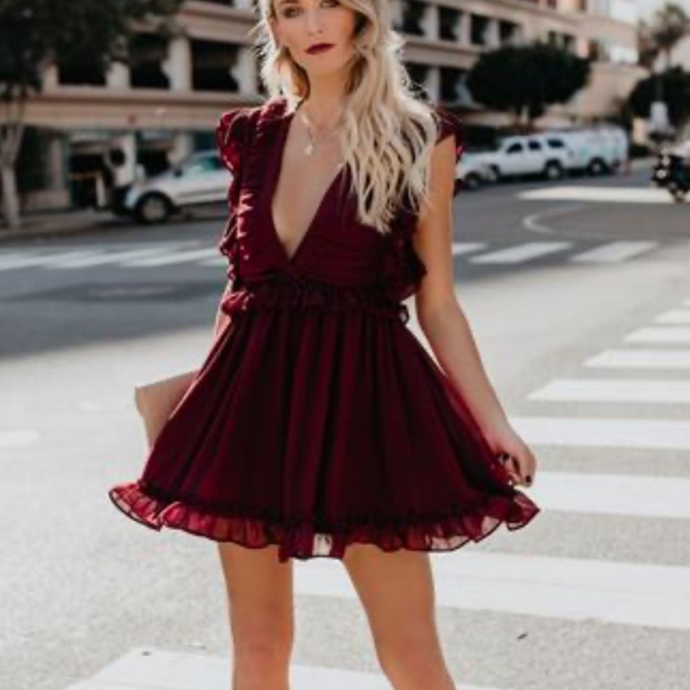 On a rendezvous open back dress